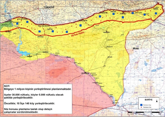 Türkiye'nin güvenli bölge planı